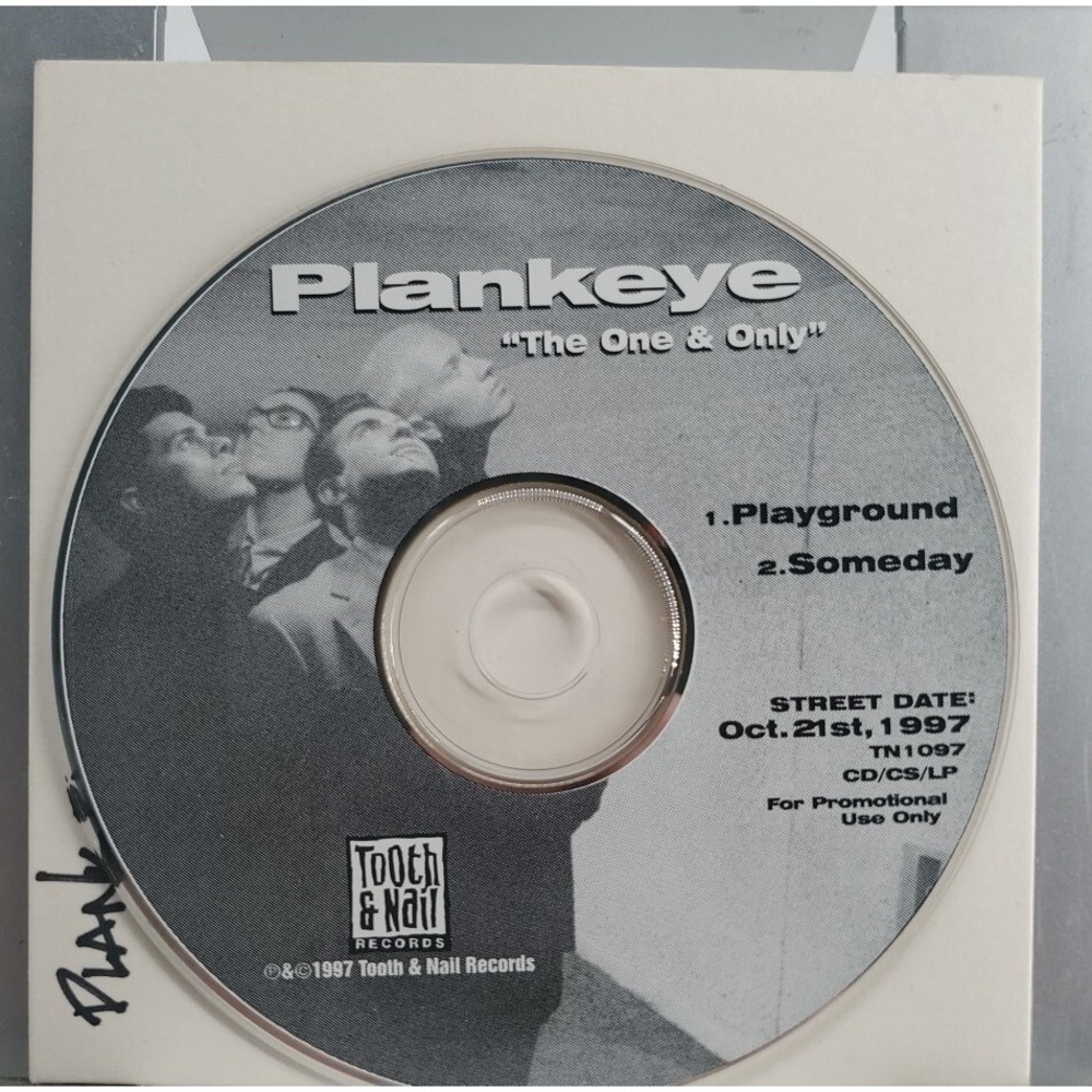 Plankeye The One & Only Promo CD Single 1997 Tooth & Nail Records Rock Good